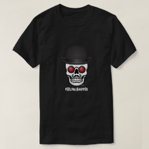 Das T-Shirt lustiges der Schädel-Gefühls-Dapper