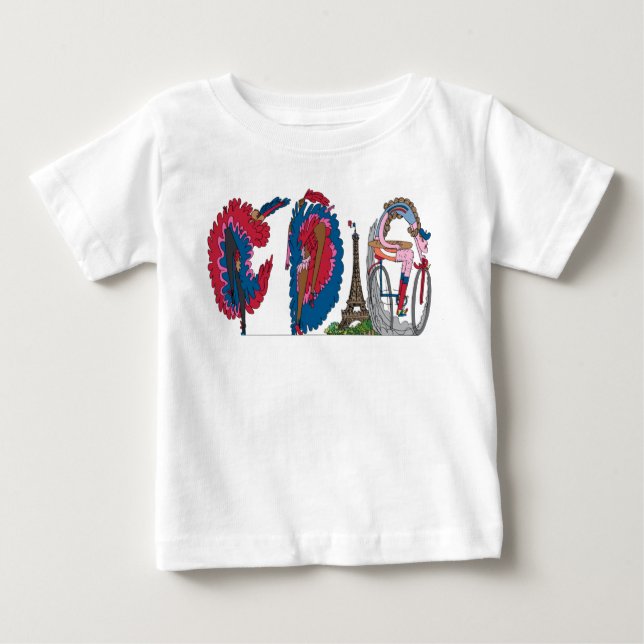 Das T-Shirt | PARIS, Franc (CDG) des Babys (Vorderseite)