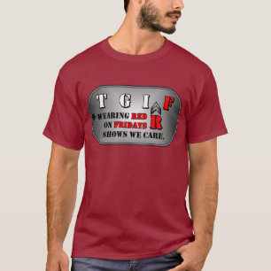 Das T-Shirt roter Freitag-Männer
