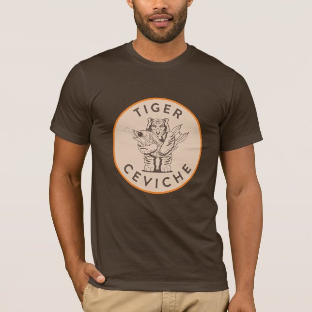Das T-Shirt Tiger Ceviche Männer (Vorderseite)
