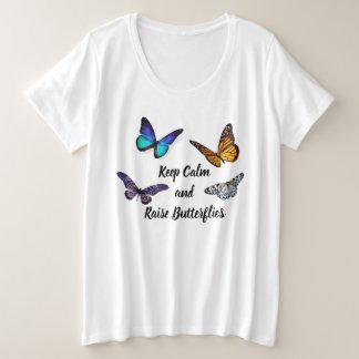 Das T-Shirt "Women's Plus Size" Behalte Ruhe und S