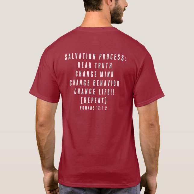 DAS T-SHIRT "WORTSALVATION" (Rückseite)
