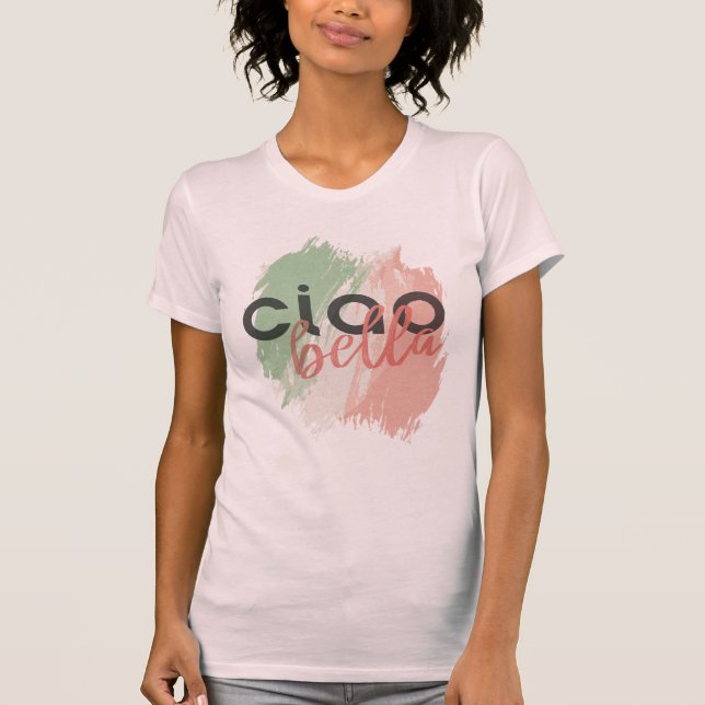 das T-Stück ciao bella Frauen T-Shirt (Vorderseite)