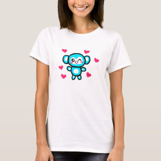 Das T-Stück der Kawaii Affe-Frauen T-Shirt
