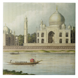 Das Taj Mahal, Grab des Kaisers Shah Jehan und Fliese