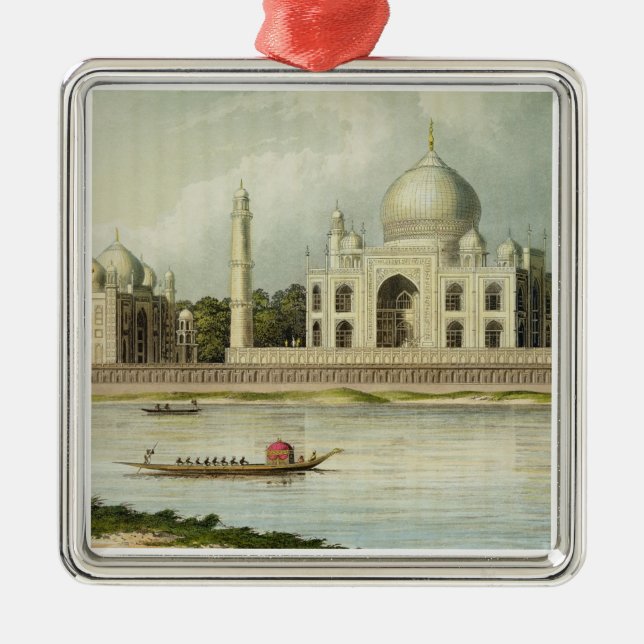 Das Taj Mahal, Grab des Kaisers Shah Jehan und Silbernes Ornament (Vorne)