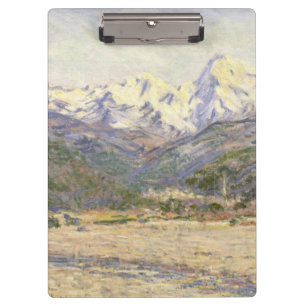 Das Tal der Nervia Claude Monet Notizbuch Klemmbrett