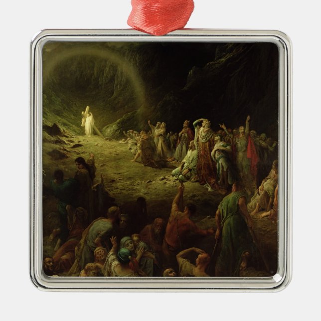 Das Tal der Risse, 1883 Silbernes Ornament (Vorne)