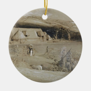 Das Tal der Vision (Bürste, Tintenwäsche, Keramikornament