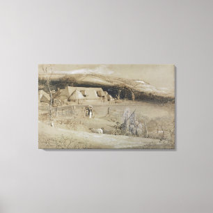 Das Tal der Vision (Bürste, Tintenwäsche, Leinwanddruck