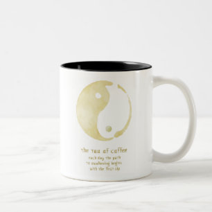 das Tao der Kaffee-Tasse Zweifarbige Tasse