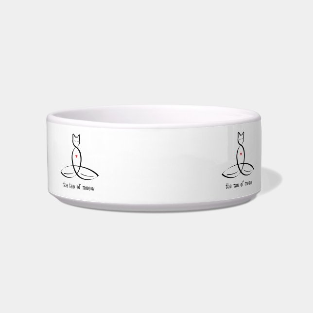 Das Tao of Meow - Extravaganter Stiltext. Napf (Vorderseite)