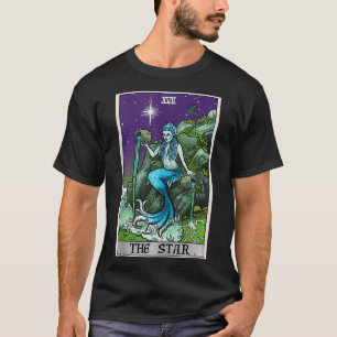 Das Tarot Halloween Meerjungfrau Hexe Creepy Siren T-Shirt