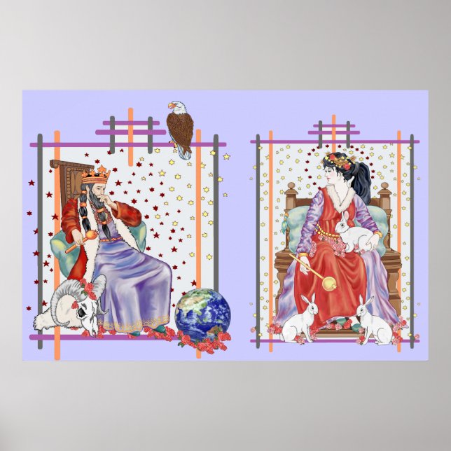 Das Tarot Kaiserin und Kaiserin Poster (Vorne)