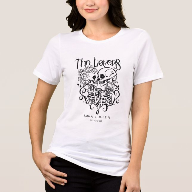 Das Tarot Lovers Personalisiert Tri-Blend Shirt (Vorderseite)