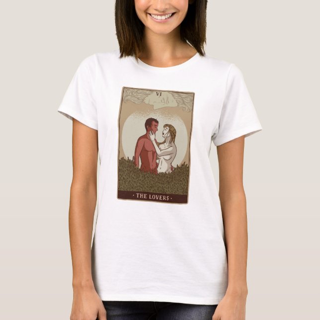 Das Tarot Lovers T-Shirt (Vorderseite)