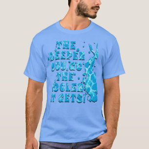 Das Tauchen ist Cool und die DEEPTION, DIE SIE IM T-Shirt