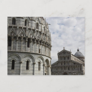 Das Taufbecken und der Duomo auf der Piazza Postkarte