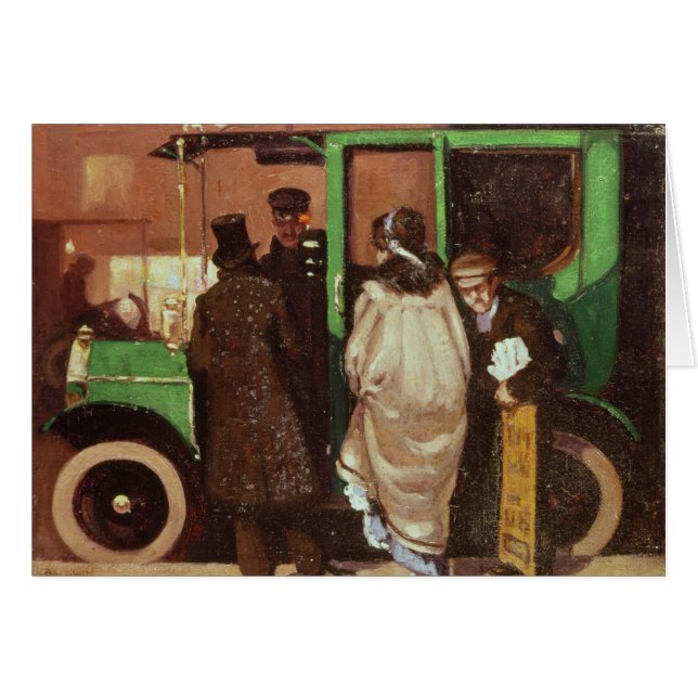 Das Taxi, c.1908-10 (Vorderseite (Horizontal))