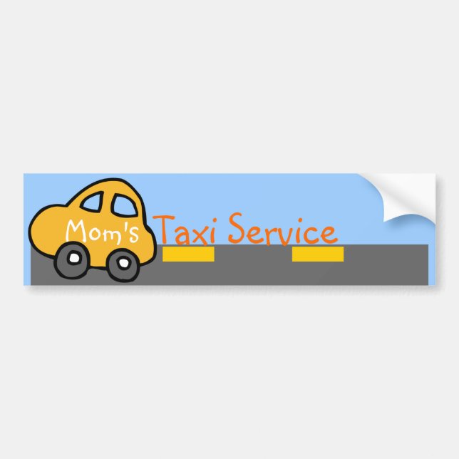 Das Taxi-Service-Autoaufkleber der Mama Autoaufkleber (Vorne)