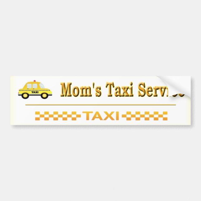 Das Taxi-Service der Mama Autoaufkleber (Vorne)