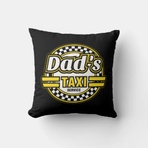Das Taxi-Service-Logo des Vatis Kissen
