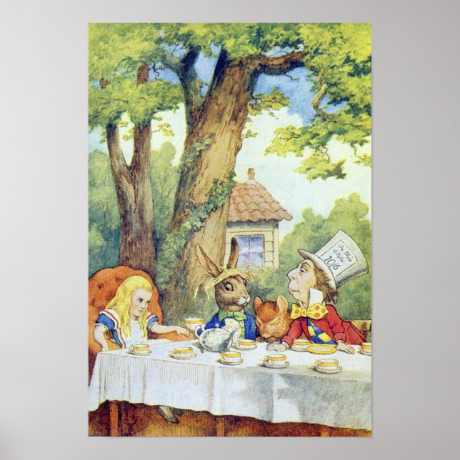 Das Tea-Party des Mad Hatter Poster (Vorne)