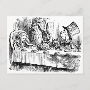 Das Tea-Party des Mad Hatter Postkarte