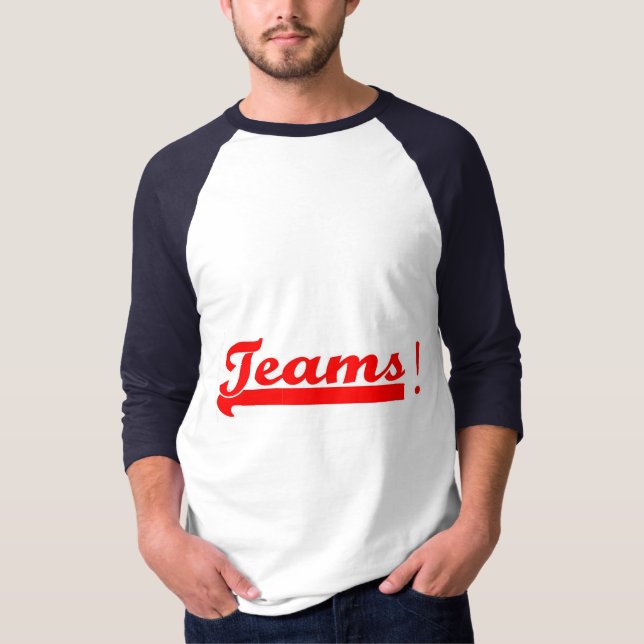 Das Team-Baseball-Shirt T-Shirt (Vorderseite)