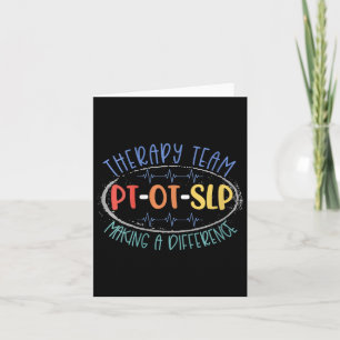 Das Team der weiblichen Pt Ot Sslp-Therapie macht Karte
