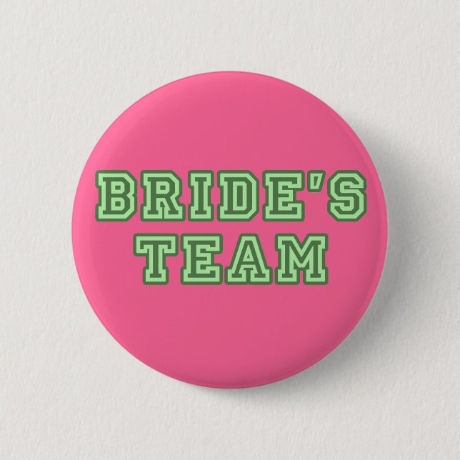 Das Team-Revers-Knopf der Braut Button (Vorderseite)