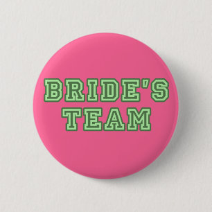 Das Team-Revers-Knopf der Braut Button