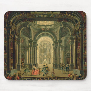 Das Teatro Reale in Turin (Öl auf Leinwand) Mousepad