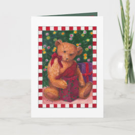 das teddybear Weihnachten danken Ihnen sich Dankeskarte