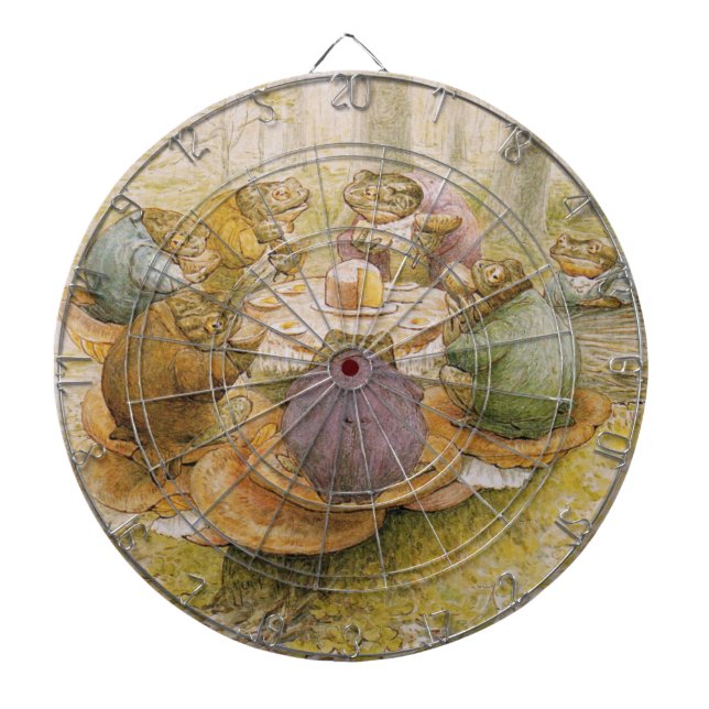 Das Tee-Party der Toads (von Beatrix Potter) Dartscheibe (vorne)