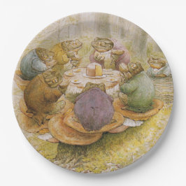 Das Tee-Party der Toads (von Beatrix Potter) Pappteller