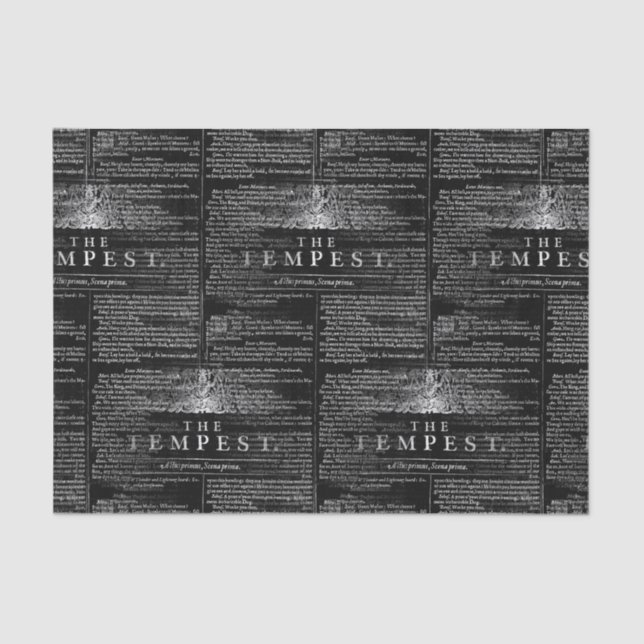 Das Tempest Shakespeare Play Tissue Seidenpapier (Vorderseite)