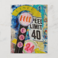Das Tempolimit ist 24 Stunden Food Mixed-Media-Col