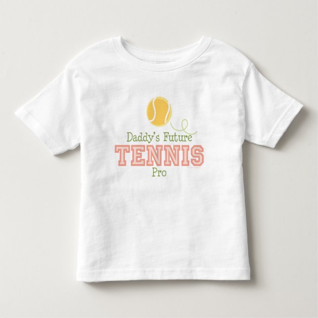 Das Tennis-Kleinkind-T-Shirt des Vatis zukünftiges Kleinkind T-shirt (Vorderseite)