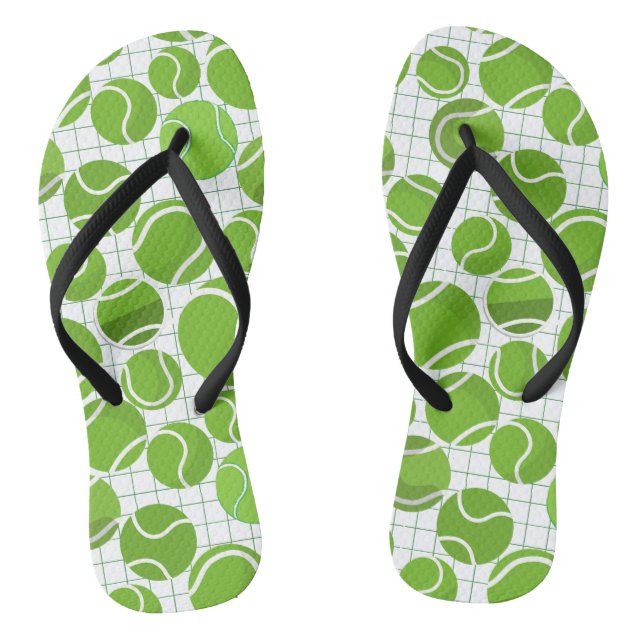 Das Tennisball-Muster Flip Flops (Fußbett)