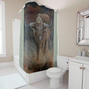 Das Texas Longhorn Stier Duschvorhang