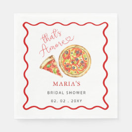 Das Thais Amore Italia Pizza Brautparty Willkommen Serviette