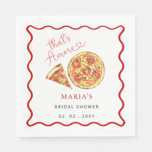 Das Thais Amore Italia Pizza Brautparty Willkommen Serviette
