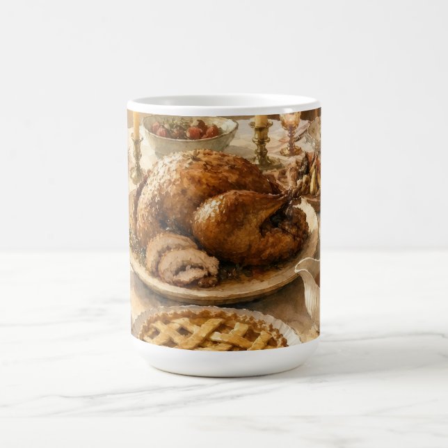Das Thanksgiving-Dinner Kaffeetasse (Mittel)