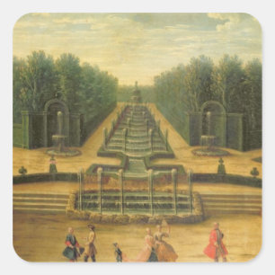 Das Theater d'Eau in Versailles Quadratischer Aufkleber