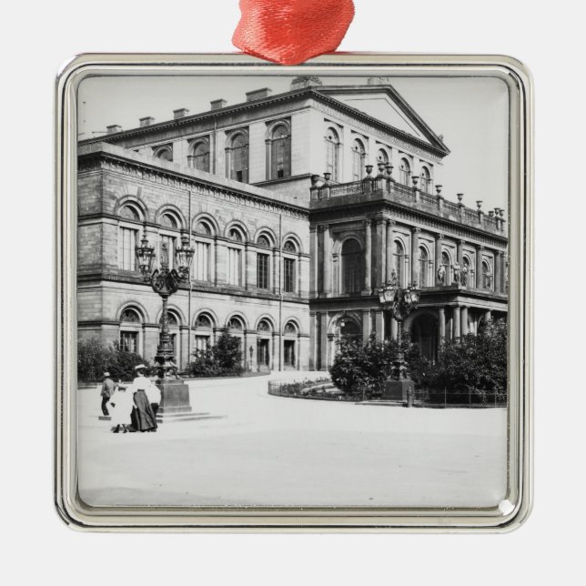 Das Theater in Hannover, c.1910 Silbernes Ornament (Vorne)