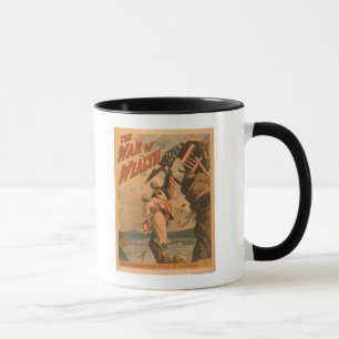 Das Theaterplakat zum Krieg des Reichtums Tasse