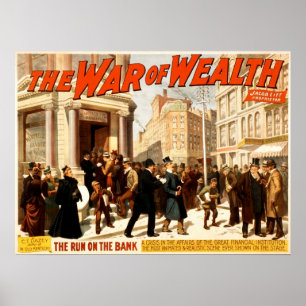 Das Theaterposter "Krieg des Reichtums" Vintag 189 Poster