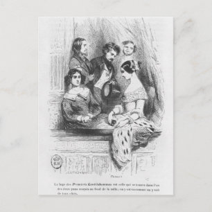 Das Theaterstück Premiers Gentilhommes Postkarte