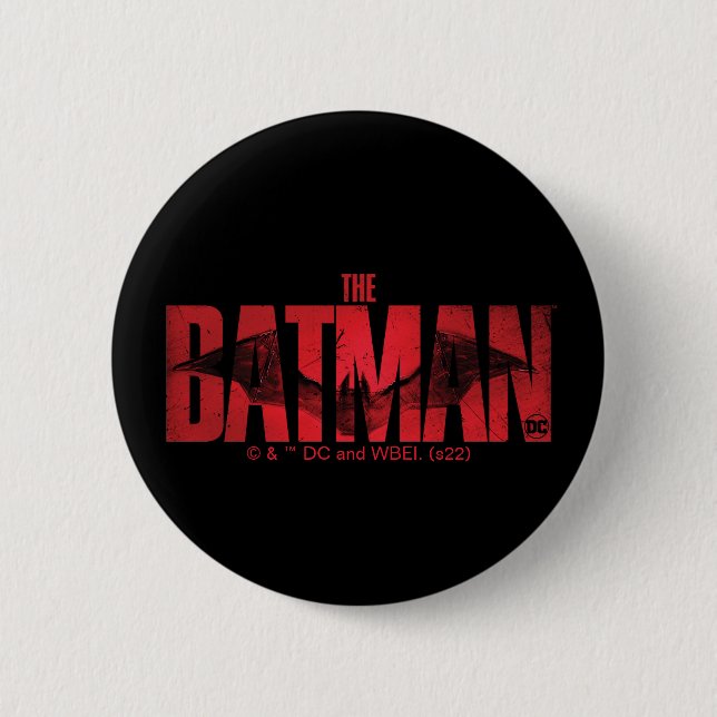 Das theatralische Logo von Batman Button (Vorderseite)
